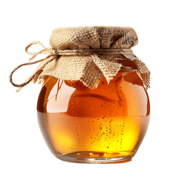 Sweet honey jar on isolated transparent background png