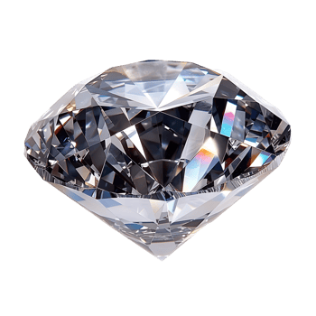 Beautiful diamond on isolated transparent background png