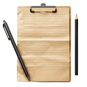 Clipboard on isolated transparent background png