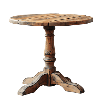Cafe table on isolated transparent background png