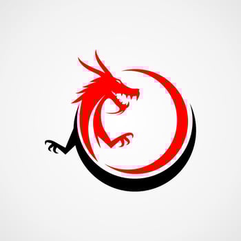 dragon Logo design illustration vector