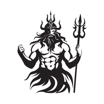 Triton Image, design, art on white background vector