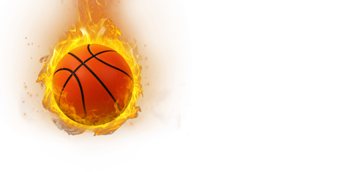 basketball ball on fire transparent png