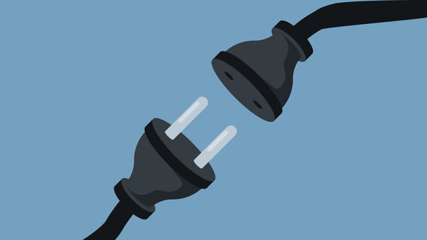 electric power sockets connected wires illustration vector