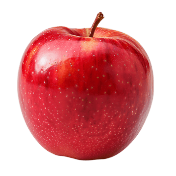 Red Apple on transparent Background png