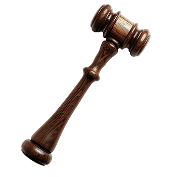 Judge Hammer on transparent Background png