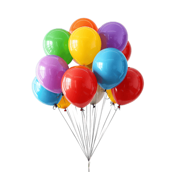 Balloons on transparent Background png