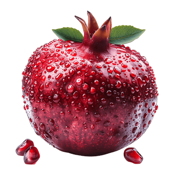 Pomegranate on transparent Background png