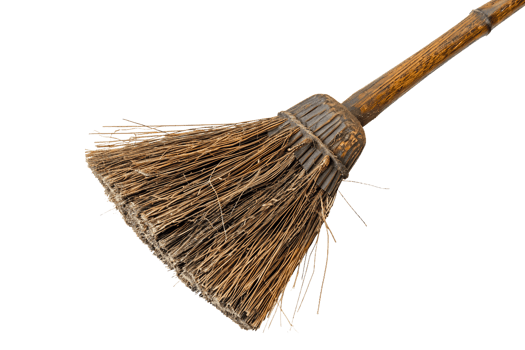 Mela Cleanup Crew Broom On Transparent Background. png