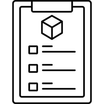 Delivery Check List isolated background easy to edit and modify vector