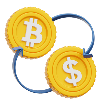 Crypto Exchange 3d Illustration png