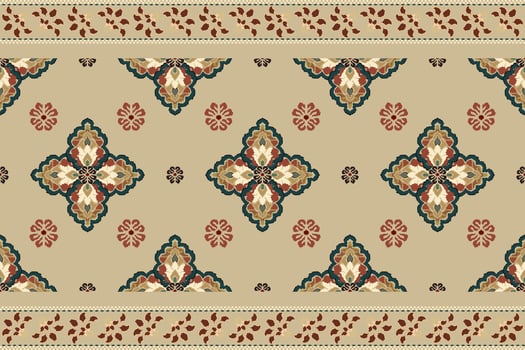 Ikat tribal Indian seamless pattern. Ethnic Aztec fabric carpet mandala ornament native boho chevron textile.Geometric African American oriental traditional illustrations. Embroidery style. vector