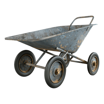 Wheel Barrow on Transparent background png