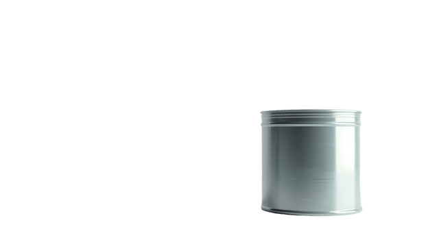 Captured in a Tin Can, on transparent background, format png