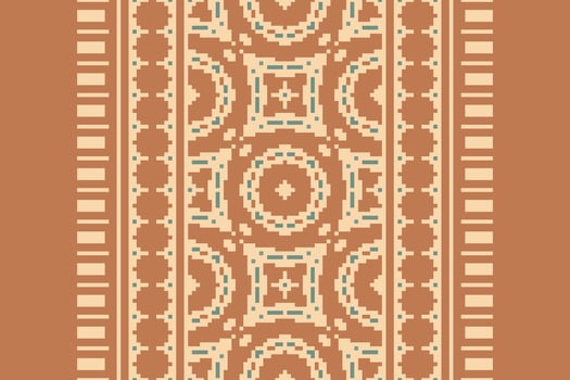 Punjabi Pattern Seamless Scandinavian pattern Motif embroidery, Pixel Ikat embroidery Design for Print figure tribal ink on cloth patola sari vector