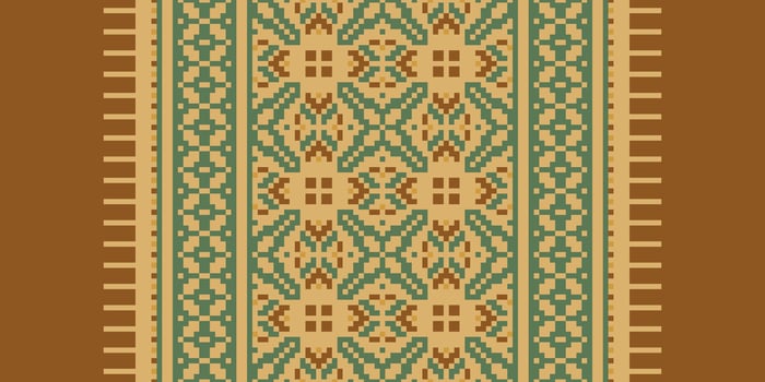 Tie dye Pattern Seamless Native American, Motif embroidery, Pixel Ikat embroidery Design for Print border embroidery ancient egypt vector