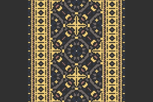Dhoti Pants Pattern Seamless Mughal architecture Motif embroidery, Pixel Ikat embroidery Design for Print indonesian batik motif embroidery native american kurta mughal design vector