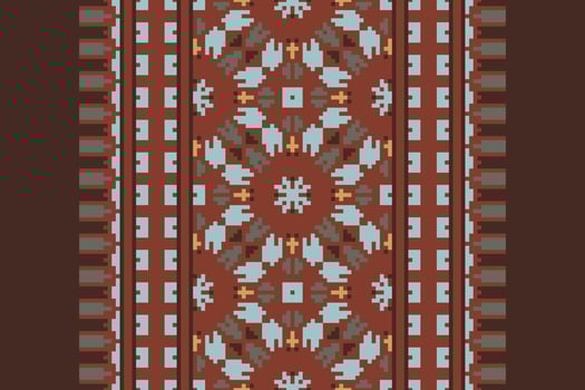 Plazo pattern Seamless Australian aboriginal pattern Motif embroidery, Pixel Ikat embroidery Design for Print tie dyeing pillowcase sambal puri kurti mughal architecture vector