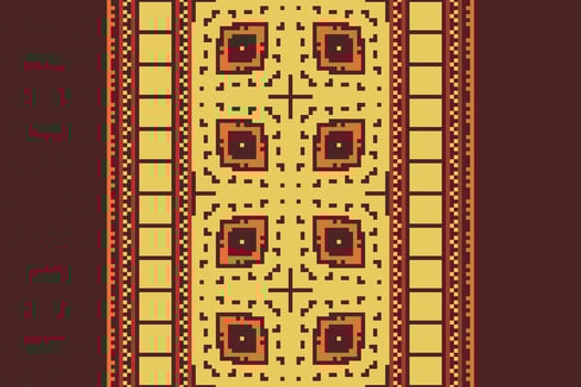 Banarasi Pattern Seamless Australian aboriginal pattern Motif embroidery, Pixel Ikat embroidery Design for Print scarf hijab pattern kerchief Pixel Ikat Silk kurti model mughal patterns vector