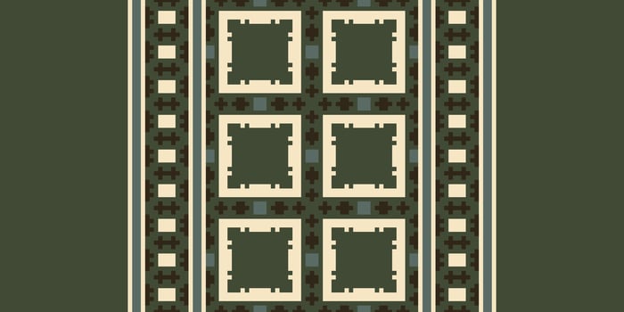 Baroque pattern Seamless Native American, Motif embroidery, Pixel Ikat embroidery Design for Print border embroidery ancient egypt vector