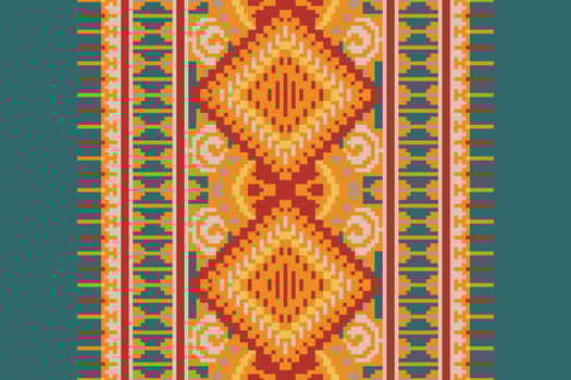 Navajo pattern Seamless Scandinavian pattern Motif embroidery, Pixel Ikat embroidery Design for Print jacquard slavic pattern folklore pattern kente arabesque vector