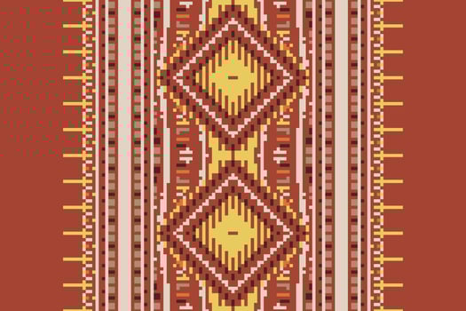 Baroque pattern Seamless Scandinavian pattern Motif embroidery, Pixel Ikat embroidery Design for Print egyptian pattern tibetan mandala bandanna vector