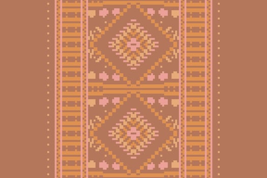 Dupatta pattern Seamless Australian aboriginal pattern Motif embroidery, Pixel Ikat embroidery Design for Print tie dyeing pillowcase sambal puri kurti mughal architecture vector