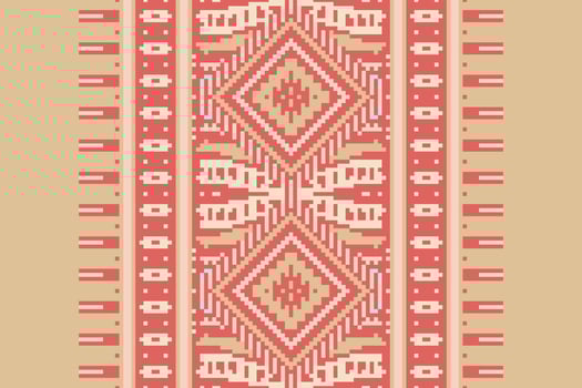 Dupatta pattern Seamless Mughal architecture Motif embroidery, Pixel Ikat embroidery Design for Print vyshyvanka placemat quilt sarong sarong beach kurtis Indian motifs vector