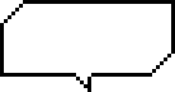 8bit retro game pixel speech bubble balloon icon sticker memo keyword planner text box banner png