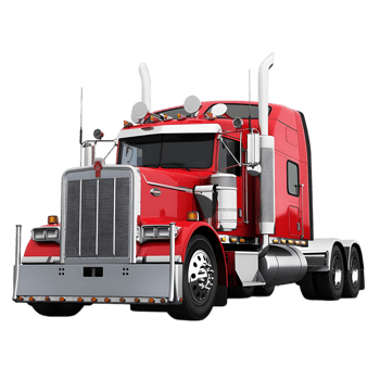 Transportation Vehicle Icon and red semi Truck png