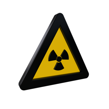 Warning Sign 3D render png