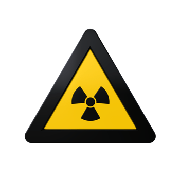 Warning Sign 3D render png