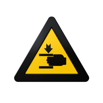 Warning Sign 3D render png