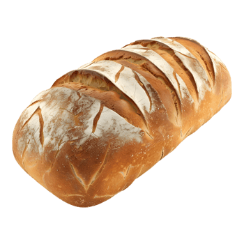 3D Rendering of a Brown Bread Baked on Transparent Background png