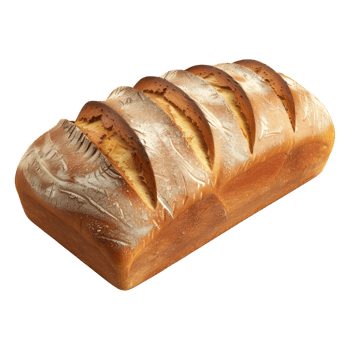 3D Rendering of a Brown Bread Baked on Transparent Background png