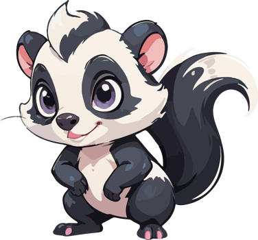 Skunk Cartoon Animal Illustration png