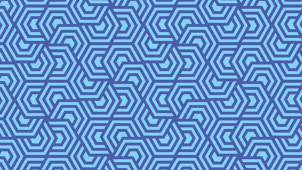 Seamless geometric hexagon pattern vector