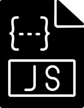 Js Glyph Icon vector