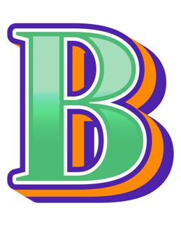 3D Cartoon Alphabet Letter and Number png