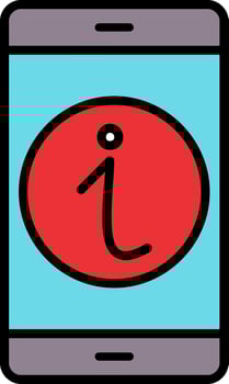 Information Line Filled Icon vector