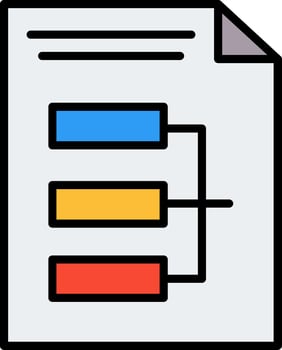 Infographic Line Filled Icon vector