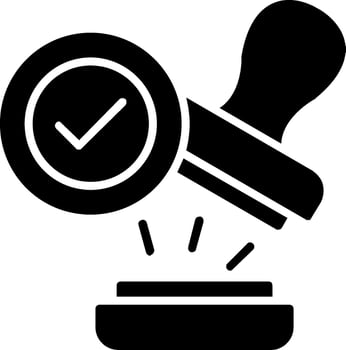 Stamp Glyph Icon vector