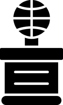 Basketball Glyph Icon vector