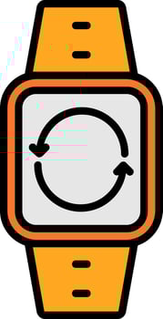 Synchronization Line Filled Icon vector