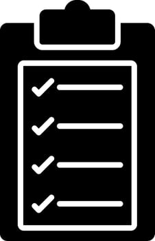 Criteria Glyph Icon vector