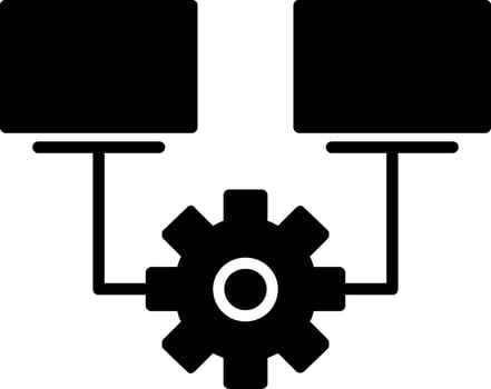 Multitask Glyph Icon vector