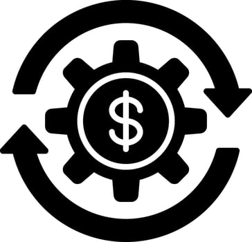 Money Management Glyph Icon vector