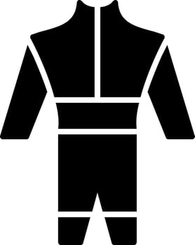 Wetsuit Glyph Icon Design vector