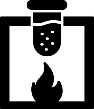 Chemical Glyph Icon vector