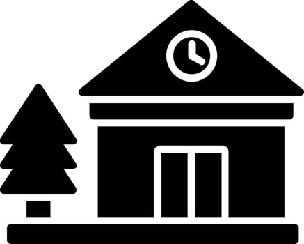 Cottage Glyph Icon vector